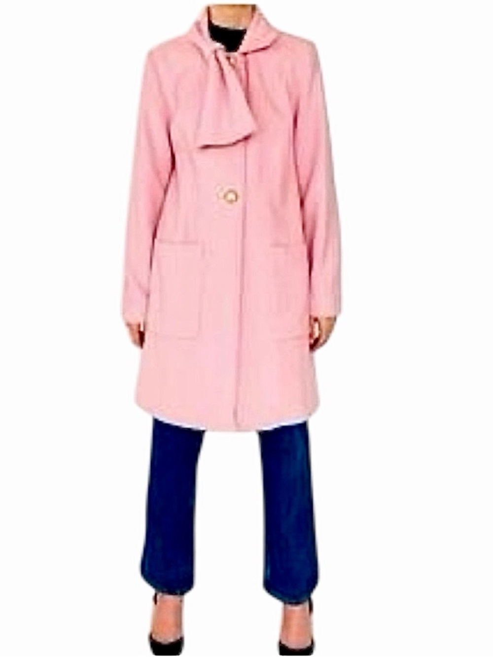 CAbi | Carol Anderson Invitation - Sz. 8 - Tuscadero Coat - Pink Wool Blend